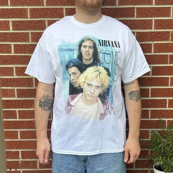 Deadstock rare nirvana come as you are kurt cobain band shirt - Picture 1 of 3